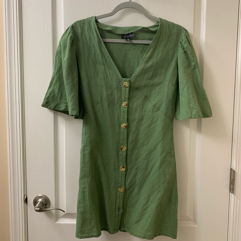 Green Topshop mini dress